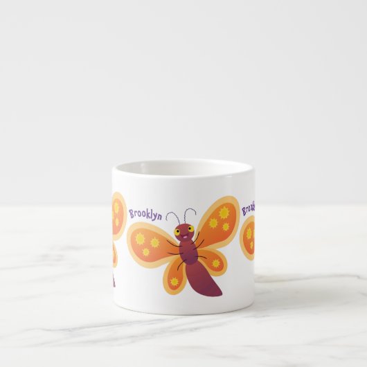 Niedliche Cartoon-Illustration Espressotasse (Vorderseite)