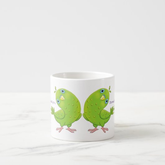 Niedliche Cartoon-Illustration Espressotasse (Vorderseite)