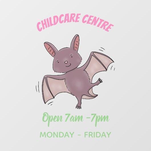 Niedliche Cartoon-Illustration Fensteraufkleber (Blatt)