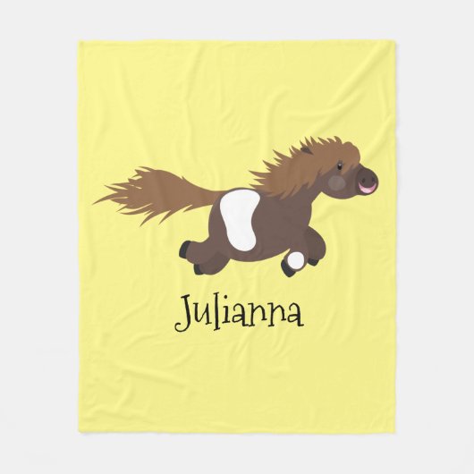 Niedliche Cartoon-Illustration Fleecedecke (Vorderseite)