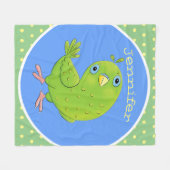 Niedliche Cartoon-Illustration Fleecedecke (Vorderseite (Horizontal))
