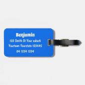 Niedliche Cartoon-Illustration Gepäckanhänger (Rückseite horizontal)