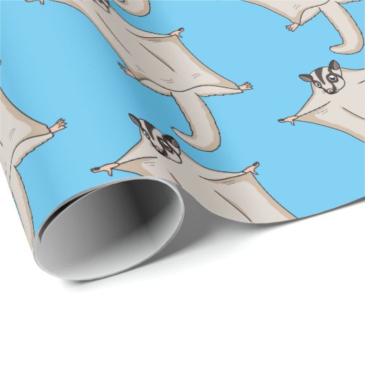 Niedliche Cartoon-Illustration Geschenkpapier (Rolleneckpunkt)