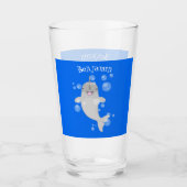 Niedliche Cartoon-Illustration Glas (Vorderseite)