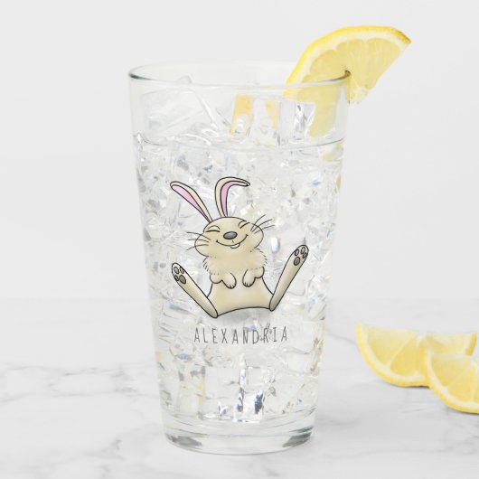 Niedliche Cartoon-Illustration Glas (Rückseite Ice)