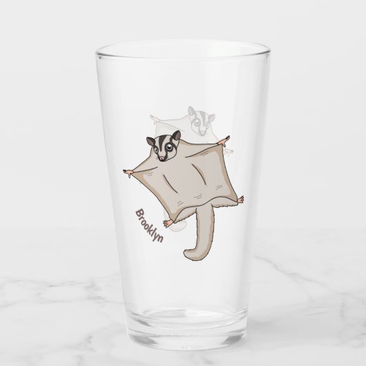 Niedliche Cartoon-Illustration Glas (Rückseite)