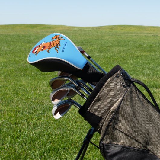 Niedliche Cartoon-Illustration Golf Headcover (In SItu)