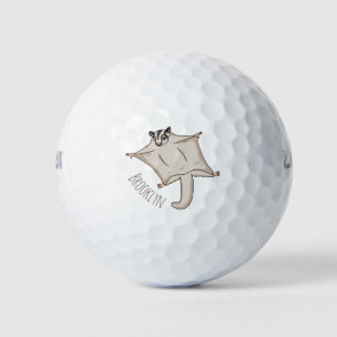 Niedliche Cartoon-Illustration Golfball