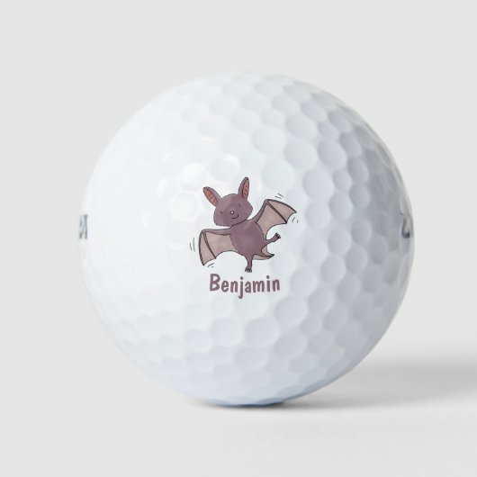 Niedliche Cartoon-Illustration Golfball (Vorderseite)