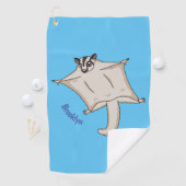 Niedliche Cartoon-Illustration Golfhandtuch (Insitu)