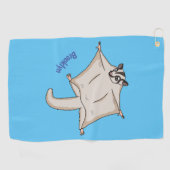 Niedliche Cartoon-Illustration Golfhandtuch (Horizontal)