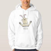 Niedliche Cartoon-Illustration Hoodie (Vorderseite)