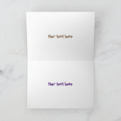 Niedliche Cartoon-Illustration Karte (Innenseite)