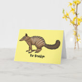 Niedliche Cartoon-Illustration Karte (Gelbe Blume)