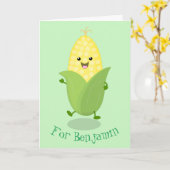 Niedliche Cartoon-Illustration Karte (Gelbe Blume)