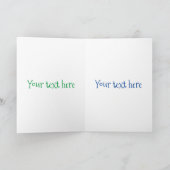 Niedliche Cartoon-Illustration Karte (Innenseite)