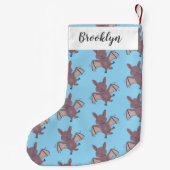 Niedliche Cartoon-Illustration Kleiner Weihnachtsstrumpf (Rückseite)