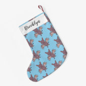 Niedliche Cartoon-Illustration Kleiner Weihnachtsstrumpf (Rückseite (Hängend))