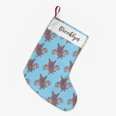 Niedliche Cartoon-Illustration Kleiner Weihnachtsstrumpf (Vorderansicht (hängend))