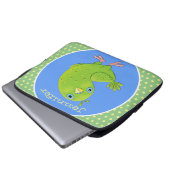 Niedliche Cartoon-Illustration Laptopschutzhülle (Vorne Knopf)