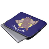 Niedliche Cartoon-Illustration Laptopschutzhülle (Vorne Knopf)