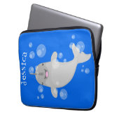 Niedliche Cartoon-Illustration Laptopschutzhülle (Vorderseite Links)