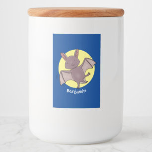 Niedliche Cartoon-Illustration Lebensmitteletikett