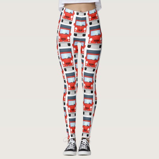Niedliche Cartoon-Illustration Leggings (Vorderseite)