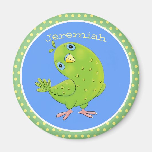 Niedliche Cartoon-Illustration Magnet (Vorne)