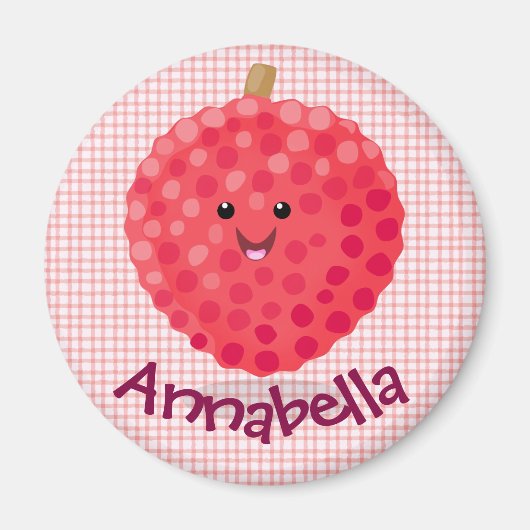 Niedliche Cartoon-Illustration Magnet (Vorne)