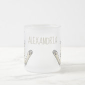 Niedliche Cartoon-Illustration Mattglastasse (Mittel)