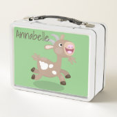 Niedliche Cartoon-Illustration Metall Brotdose (Rückseite)