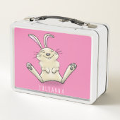 Niedliche Cartoon-Illustration Metall Brotdose (Rückseite)