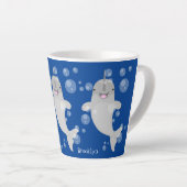 Niedliche Cartoon-Illustration Milchtasse (Rechte Ecke)