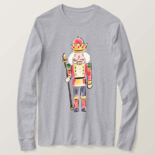 Niedliche Cartoon-Illustration Nutcracker Weihnach T-Shirt (Design vorne)