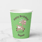 Niedliche Cartoon-Illustration Pappbecher (Rückseite)