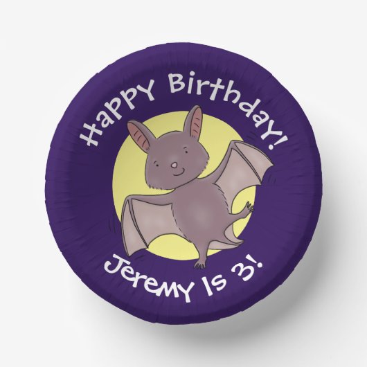 Niedliche Cartoon-Illustration Pappteller (Vorderseite)