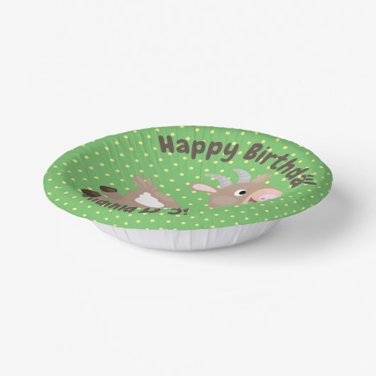 Niedliche Cartoon-Illustration Pappteller (Gewinkelt)