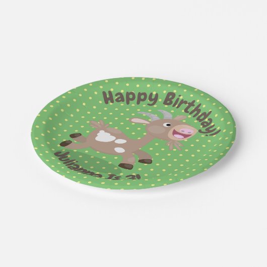 Niedliche Cartoon-Illustration Pappteller (Schrägansicht)