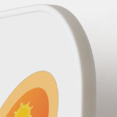 Niedliche Cartoon-Illustration Pickleball Schläger (Linke Seite)