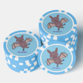 Niedliche Cartoon-Illustration Pokerchips (Stapel)