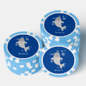 Niedliche Cartoon-Illustration Pokerchips (Stapel)