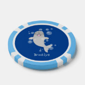 Niedliche Cartoon-Illustration Pokerchips (Einzeln)