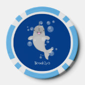 Niedliche Cartoon-Illustration Pokerchips (Rückseite)