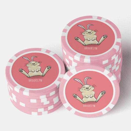 Niedliche Cartoon-Illustration Pokerchips (Stapel)