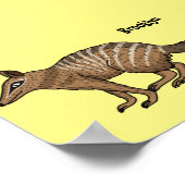 Niedliche Cartoon-Illustration Poster (Ecke)