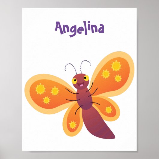 Niedliche Cartoon-Illustration Poster (Vorne)