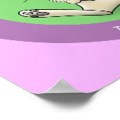 Niedliche Cartoon-Illustration Poster (Ecke)