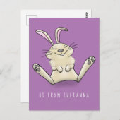 Niedliche Cartoon-Illustration Postkarte (Vorne/Hinten)