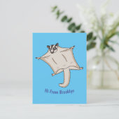 Niedliche Cartoon-Illustration Postkarte (Stehend Vorderseite)